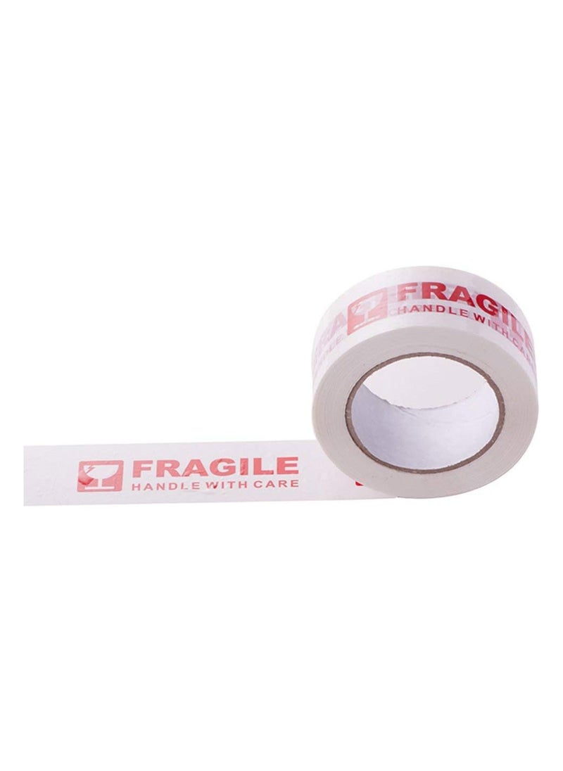 Duravel Duravel Fragile Handle with Care Packing Tape, 50 Yards Length, 2 Inch Width, White (Pack-Of 2)  - Image 2