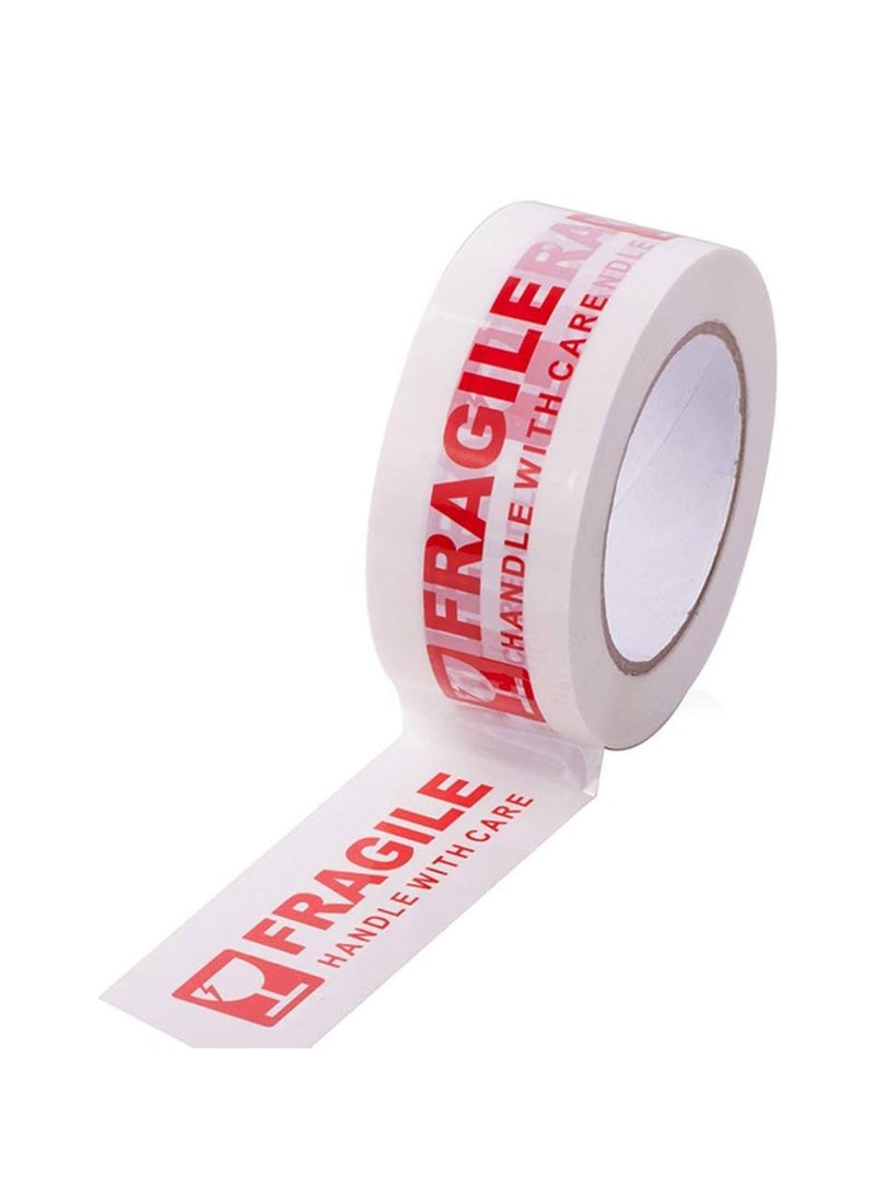 Duravel Duravel Fragile Handle with Care Packing Tape, 50 Yards Length, 2 Inch Width, White (Pack-Of 2)  - Image 4