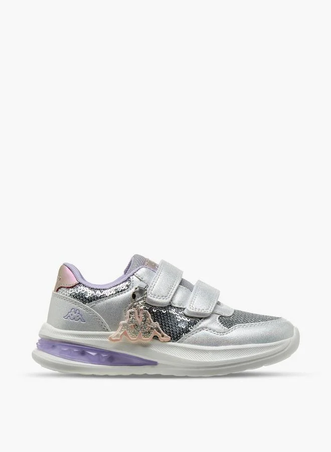 Kappa LILAC Light-Up School Sports Shoes With Hook & Loop Closure for Women | Best Price UAE