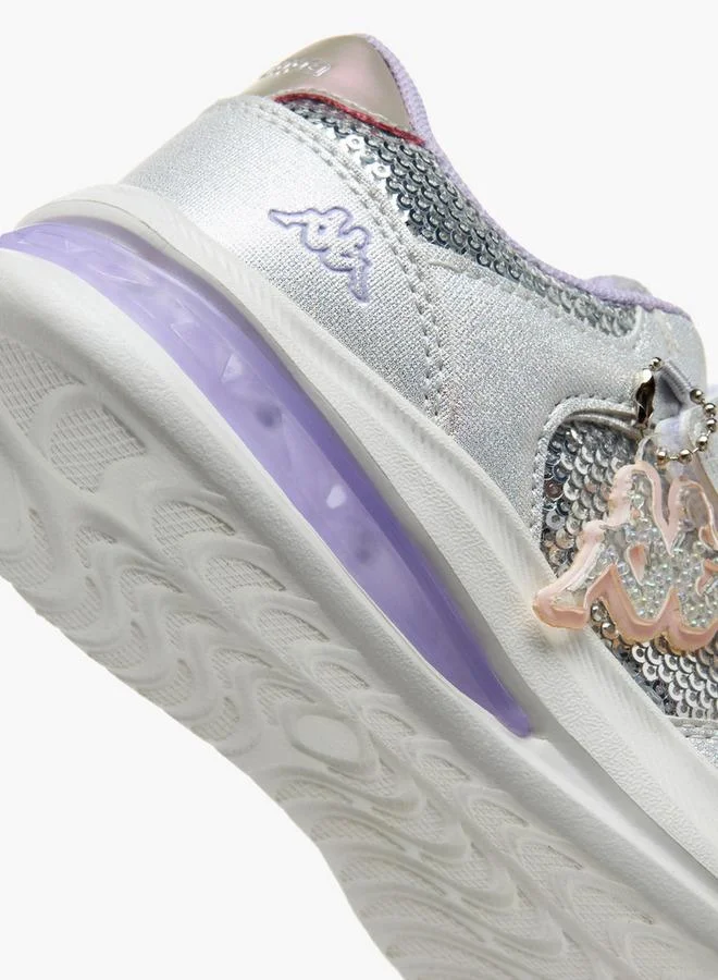 Kappa LILAC Light-Up School Sports Shoes With Hook & Loop Closure for Women | Best Price UAE