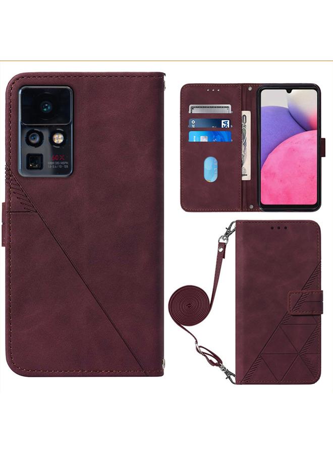 اس-توب جراب هاتف Infinix Zero X / Zero X Pro Crossbody من الجلد المنقوش ثلاثي الأبعاد - Image 1