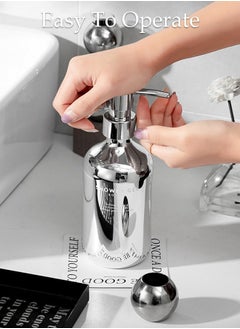 DUNISO 2PCS Pump Bottle Dispenser, Empty Plastic Shower Refillable Dispenser Soap Shampoo Pump Dispenser Containers with Pump Multipurpose for Cosmetic Kitchen Bathroom  - Image 4