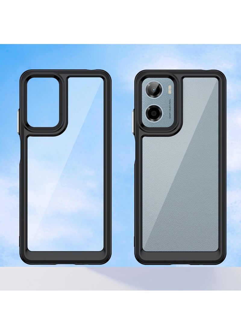for Motorola G05/E15 Case Cover, High Quality Hard Backplane Soft Border Pure and Bright Comfortable Feel Cell Phone Protective Case for Motorola G05/E15, Black  - Image 5