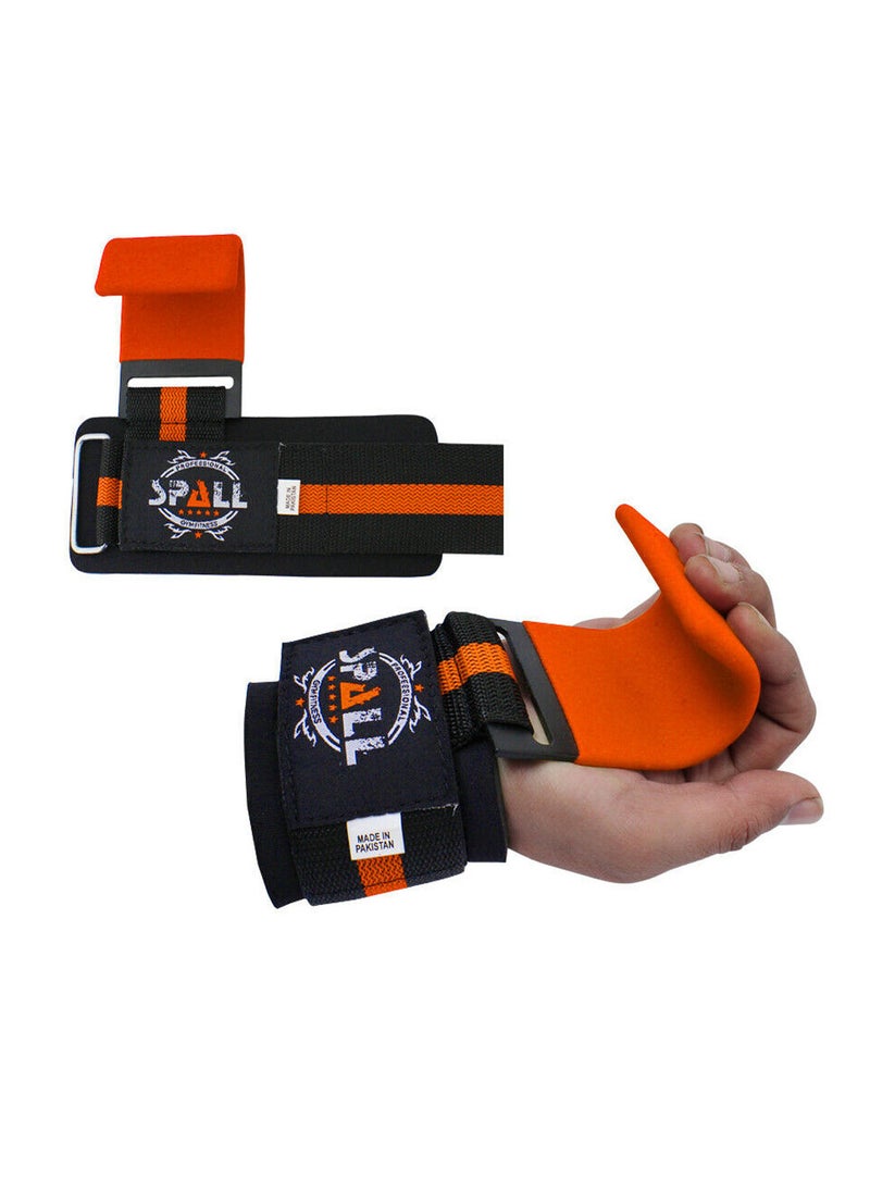 Spall Ultimate Wrist Support Straps Weight Lifting Hooks For Hanging For Pull Ups Wrist Straps With Hooks For Gym Steel Plate  - Image 2