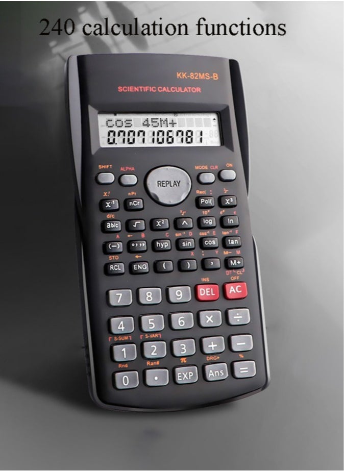 JSDUN - 12-Digit Scientific Calculator Student Financialfor use with Fractions Statistics Chemistry MathGeneral Calculator Battery Powered Lightweight Durable Long Lasting Design - Image 1