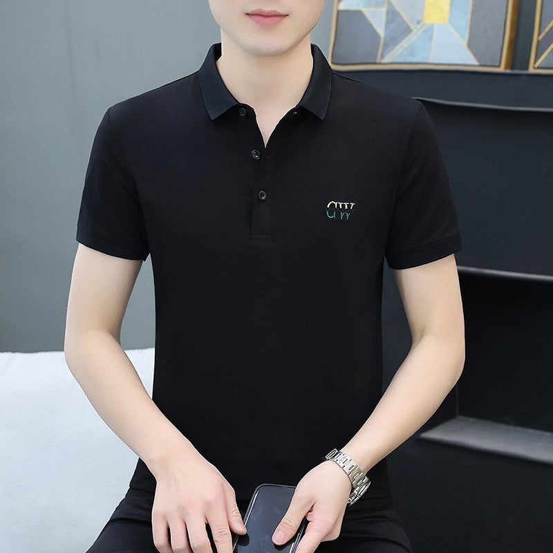 Men's Short Sleeve Polo Shirt Casual Top T-Shirt - Image 3