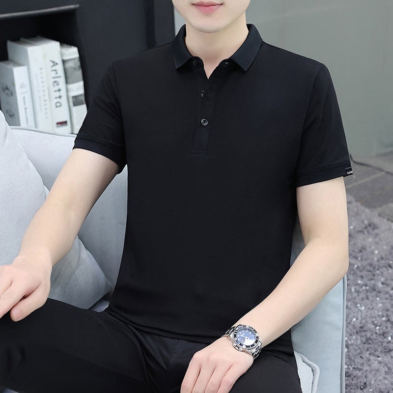 Men's Short Sleeve Polo Shirt Casual Top T-Shirt - Image 2
