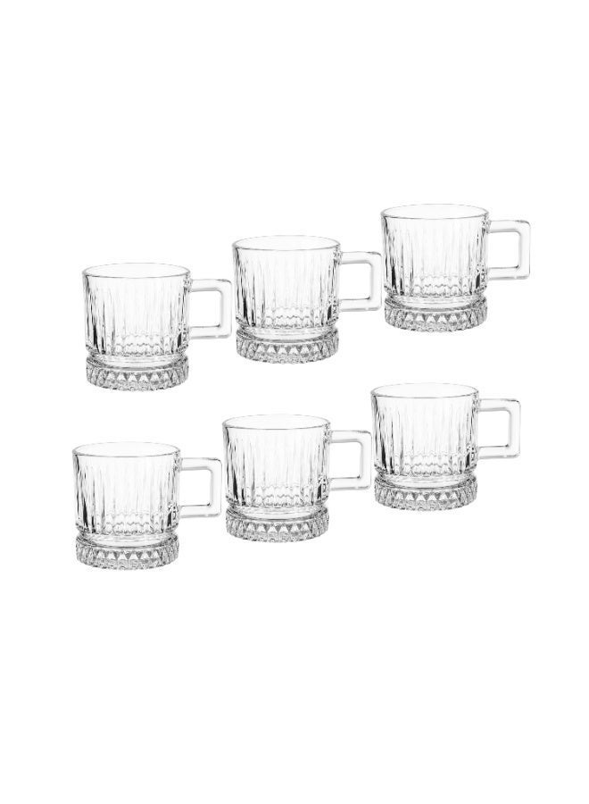 بلينك ماكس ✨ طقم أكواب زجاجية BLINKMAX – 6 قطع (8 سم – سعة 230 مل) تصميم فاخر عصري 🥂 - Image 4