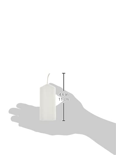 PAPSTAR Unscented White Small Pillar Candles Set of 10 | Dripless and Smokeless Household Dinner, Party Candles | European Made Premium Quality 10h Burning Time | 1.5x3.5 Inch - Image 3