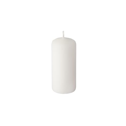 PAPSTAR Unscented White Small Pillar Candles Set of 10 | Dripless and Smokeless Household Dinner, Party Candles | European Made Premium Quality 10h Burning Time | 1.5x3.5 Inch - Image 4
