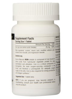 Source Naturals Iron Chelate 25 Mg 100 Tablets Supports Energy Production  - Image 2