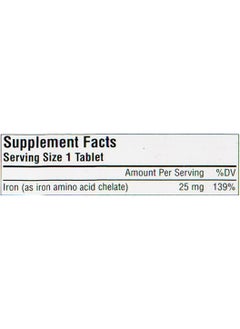 Source Naturals Iron Chelate 25 Mg 100 Tablets Supports Energy Production  - Image 4