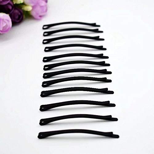 Chironal 100Pcs Black Bobby Pins Black Barrette Hair Clips Hairstyle Tools Accessories, Unisex (thick) - Image 3