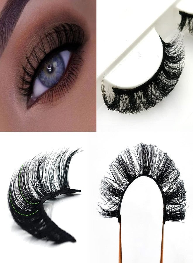 royaomis 3D Plant Fibre Russian Strip Lashes - D Curl Lash Strips, Wispy Mink Eyelashes (DC03) - Image 4
