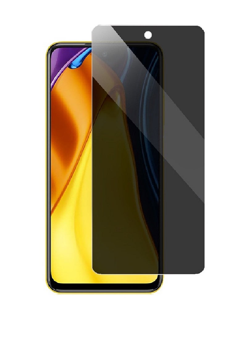 Super Tempered Glass Screen Protector Anti-Spy Privacy Designed For Xiaomi Poco M3 Pro Full Screen Coverage And Bubble Free - Image 1