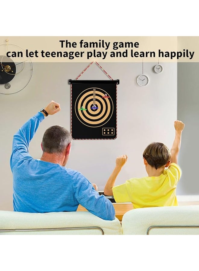 ميكسي المغناطيسي السهم لوحة للأطفال ، ألعاب في الهواء الطلق ألعاب الأطفال مزدوجة الجانب السهم لوحة الألعاب مجموعة للفتيان مع 10 السهم ، أفضل ألعاب هدايا للفتيان المراهقين البنات عمر 5 6 7 8 9 10 11 12 13 14 15 16 سنوات - Image 4