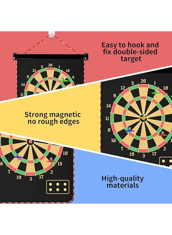ميكسي المغناطيسي السهم لوحة للأطفال ، ألعاب في الهواء الطلق ألعاب الأطفال مزدوجة الجانب السهم لوحة الألعاب مجموعة للفتيان مع 10 السهم ، أفضل ألعاب هدايا للفتيان المراهقين البنات عمر 5 6 7 8 9 10 11 12 13 14 15 16 سنوات - Image 5