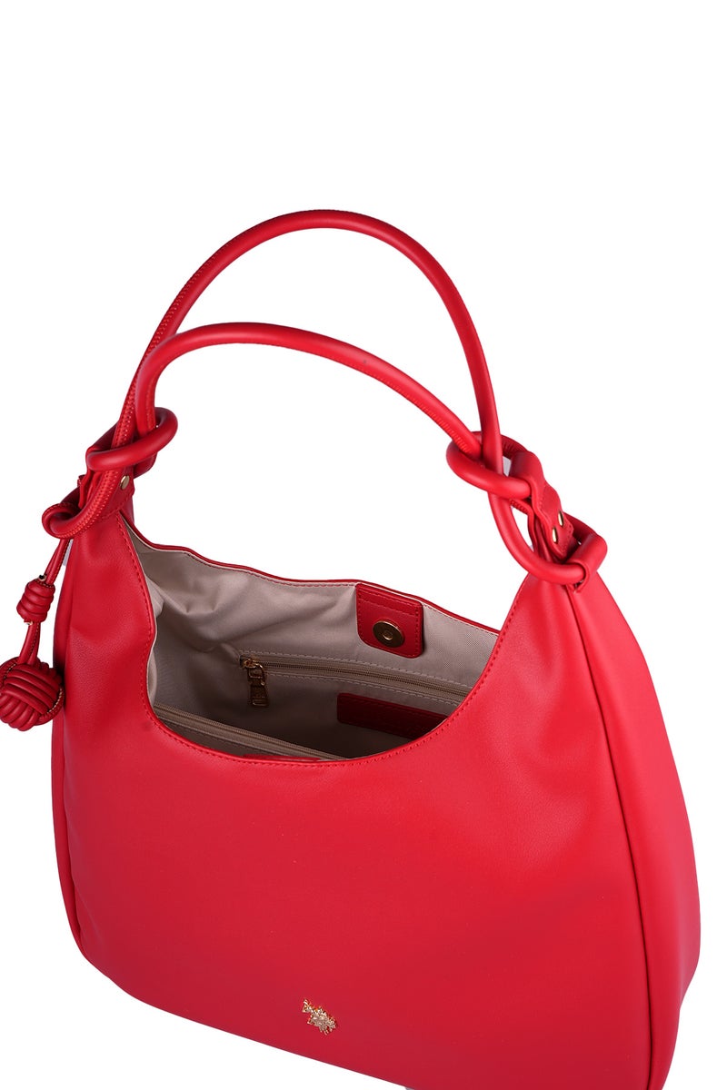U.S. Polo Assn. Women's Shoulder Bag, Ladies Large Capacity Hobo Bag, Handbag Tote Bags Clutch Bag, Women's Leather Hobo Bag, Women's Tote Bag, Women's Shoulder Bag, Women's Hand Bag, Women's Travel Bag, for Office Sling Bag Side Bag and Girls College Students - Image 4
