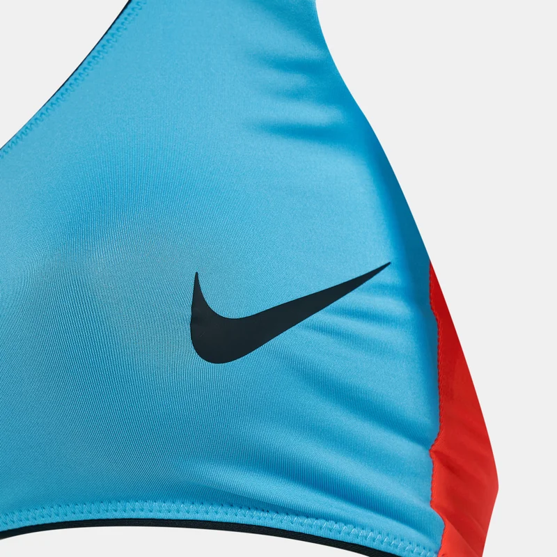 Nike Women's Colourblock Midkini Swimming Bikini Top