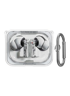 Protective Case for Nothing Ear (a) Clear Soft TPU Protective Earbuds Case Only Compatible with Nothing Ear (a) Headphones Charging Case with Carabiner Accessories Set