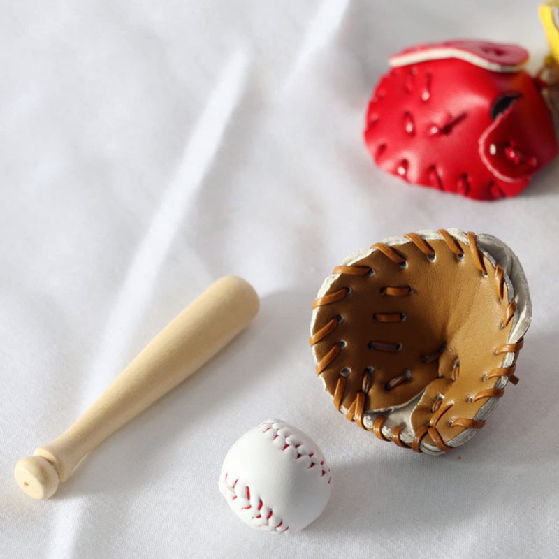 Red Baseball Bat and Ball Set for Newborn Photography Props Studio Accessories - Image 5