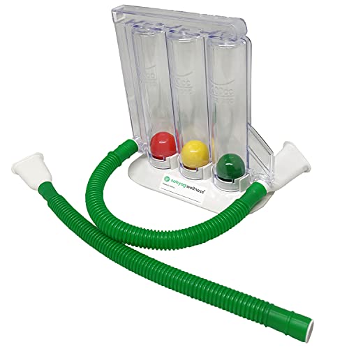 Sahyog Wellness Respiratory 3 Balls Lung Exerciser with 2 Tubes (Spirometer) - Image 1