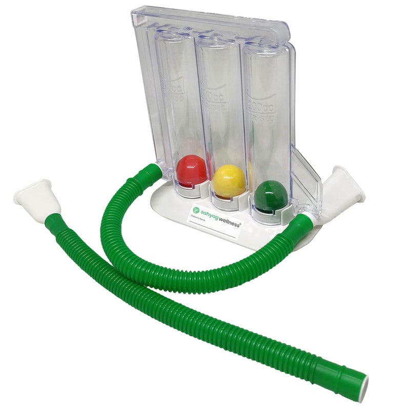 Sahyog Wellness Respiratory 3 Balls Lung Exerciser with 2 Tubes (Spirometer) - Image 2