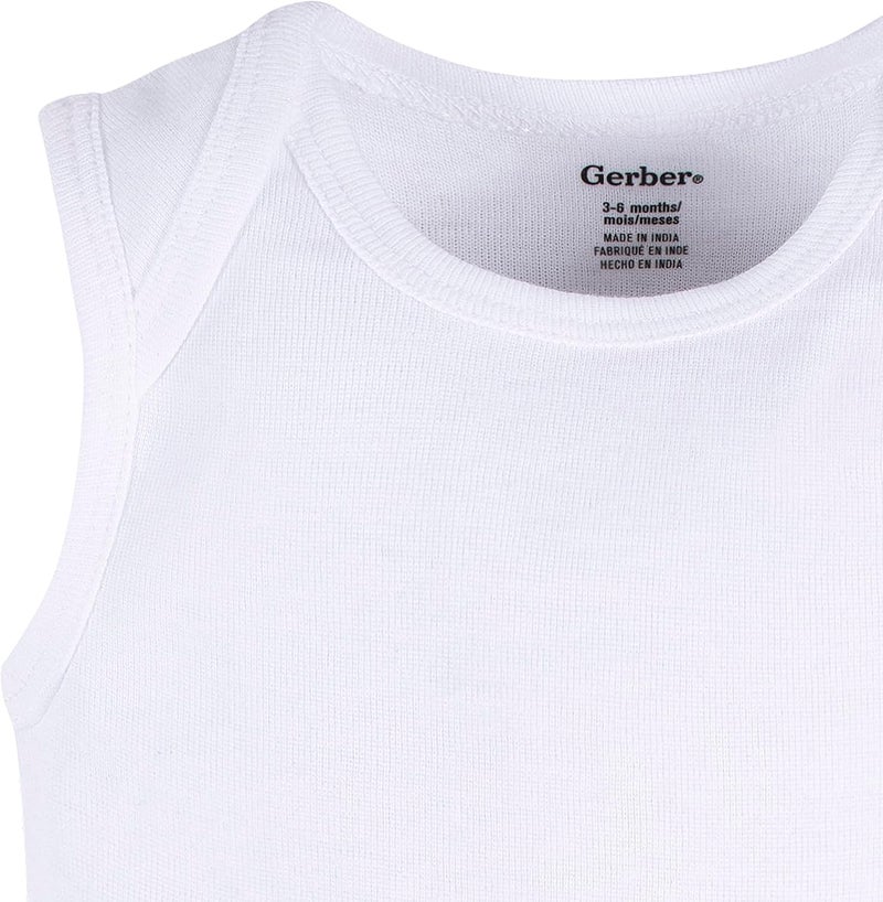 Gerber Unisex Baby Multi-pack Sleeveless Onesies Bodysuit Baby and Toddler Tank Top (pack of 5) - Image 3