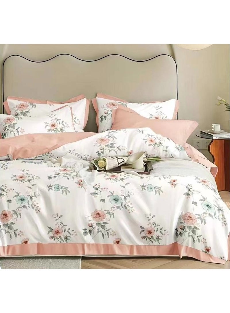 Duoduo home Light Luxury Tencel bedding set  , high quality king size ,4pcs set with duvet cover 220*240cm and bedsheet and 2pcs pillow cases new model 