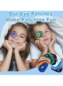 CMGTYYD dhesive Eye Patches for Kids, 48 Pcs Adhesive Eye Patches for Kids Boys 16 Styles Eye Patches Latex Free Eye Pad Bulk Light Blocking Fun Cute Boys Designs Cotton Adhesive Bandages for Boys Toddler  - Image 3