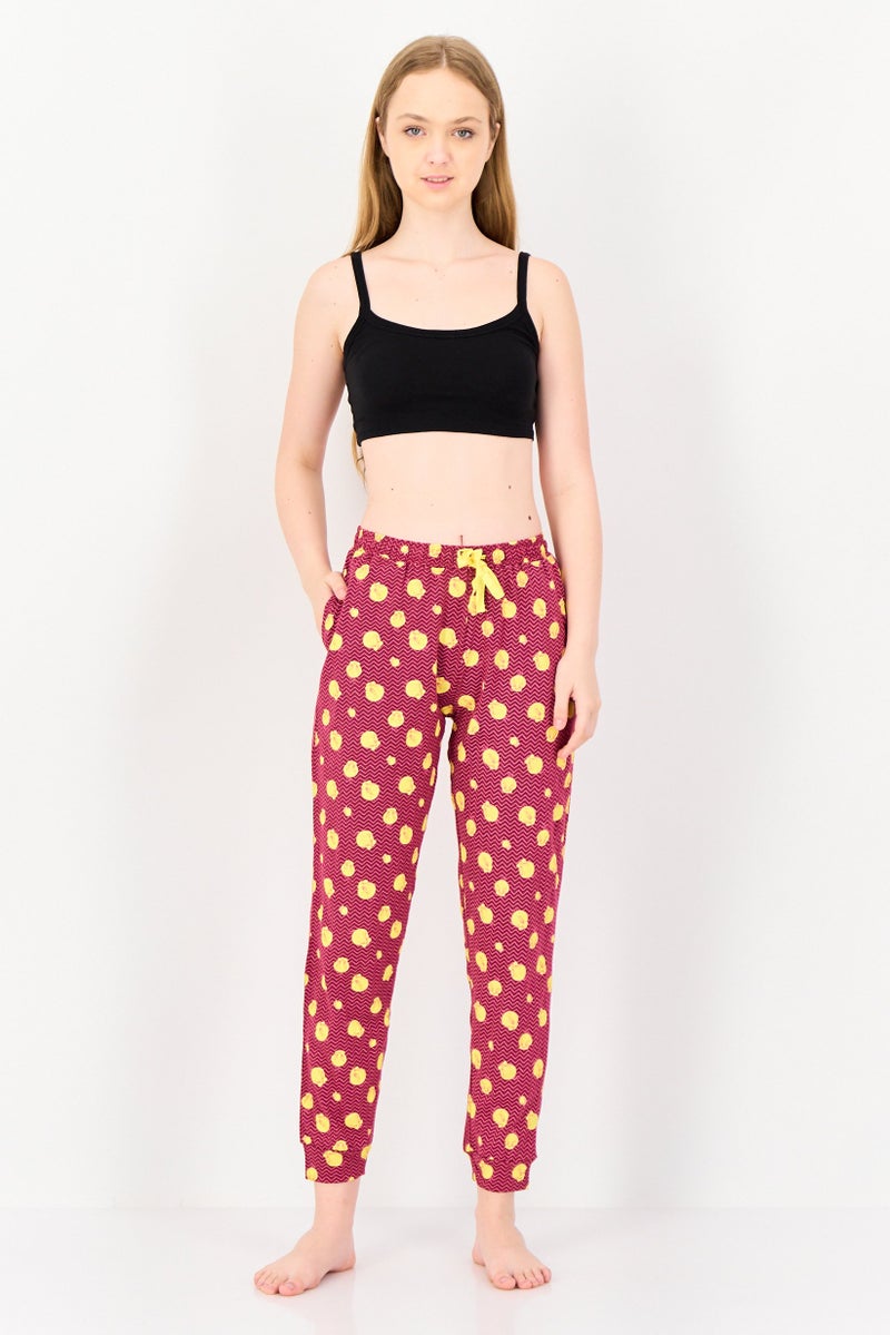 zivame Women Allover Print Drawstring Pyjama Pants, Multicolor - Image 3