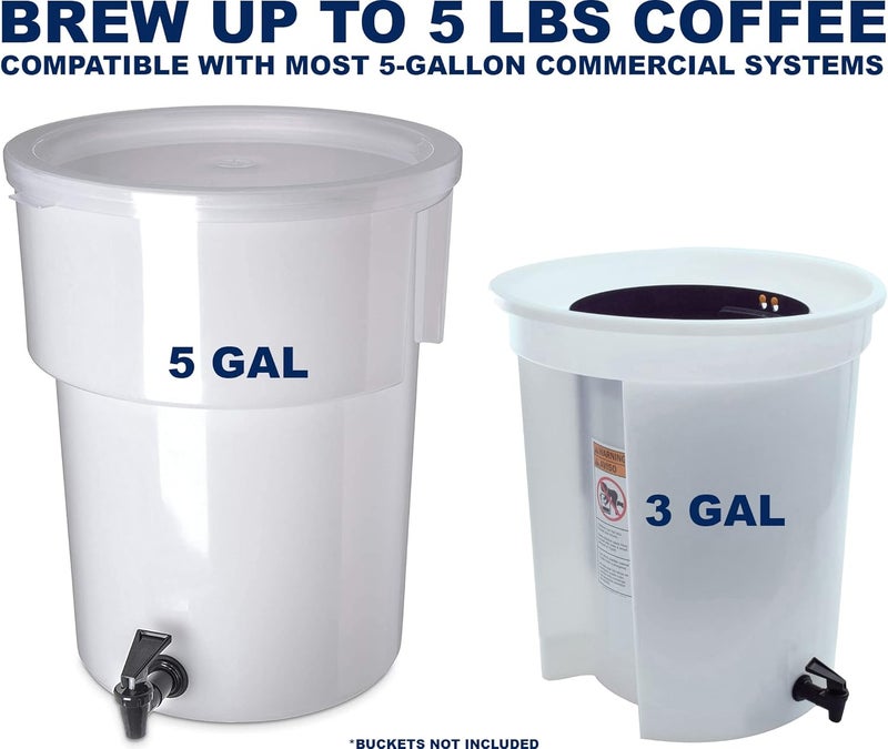 TezPak 100 Pack COMMERCIAL Cold Brew Coffee Filters, 20" x 20" Fits Toddy 5 GALLON Commercial System, Brew 5 LBS Coffee - Image 5
