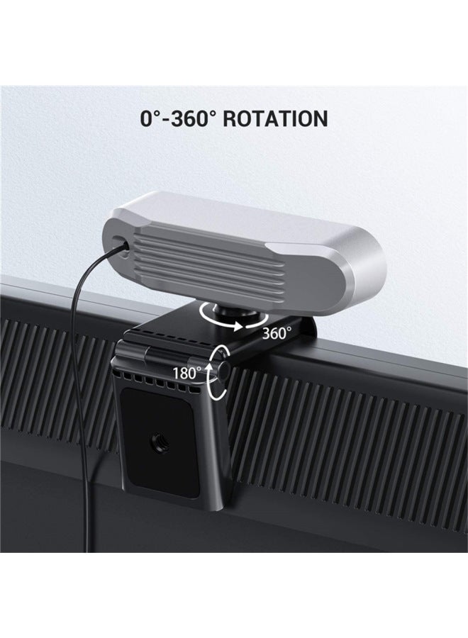 Computer HD Webcam Network Class Teaching Live Conference USB Camera With Microphone Drive-free-Color:2K - Image 5