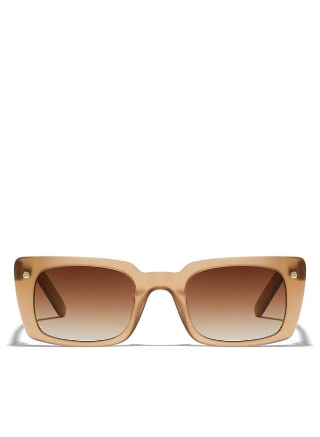 30Sundays THAT'S WOW Women Brown Sunglasses - Frame Material: Acetate - Lens Color: Brown- Frame Color: Beige - Full Rim - Image 1