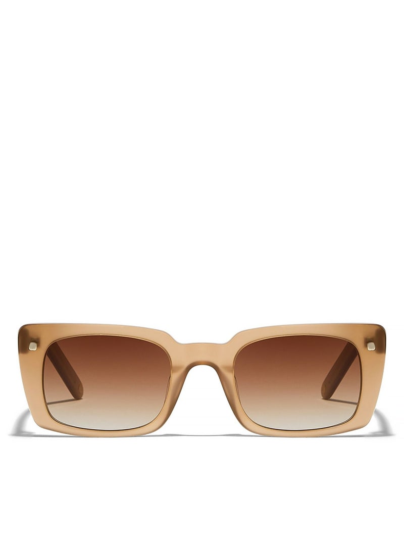 30Sundays THAT'S WOW Women Brown Sunglasses - Frame Material: Acetate - Lens Color: Brown- Frame Color: Beige - Full Rim  - Image 1