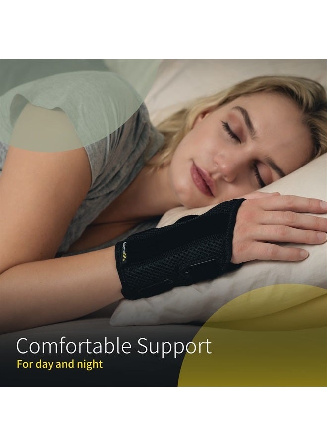 BraceUP Wrist Splint for Carpal Tunnel Right Left Hand Wrist Support for Women and Men, Daytime and Night Use, Wrist Brace for Pain Relief and Arthritis - Left Wrist (S/M)  - Image 3