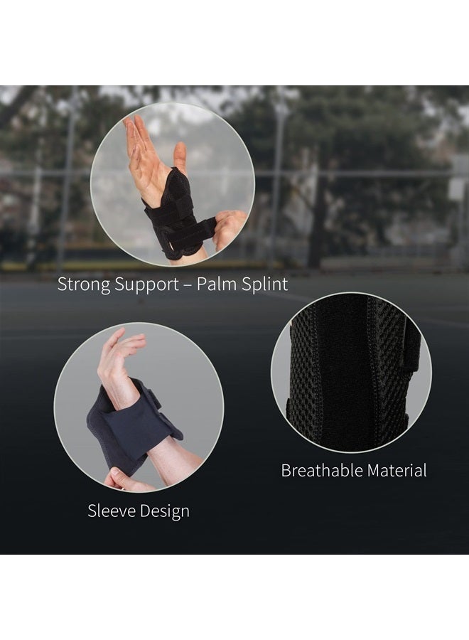 BraceUP Wrist Splint for Carpal Tunnel Right Left Hand Wrist Support for Women and Men, Daytime and Night Use, Wrist Brace for Pain Relief and Arthritis - Left Wrist (S/M)  - Image 4