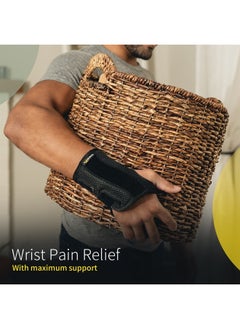 BraceUP Wrist Splint for Carpal Tunnel Right Left Hand Wrist Support for Women and Men, Daytime and Night Use, Wrist Brace for Pain Relief and Arthritis - Left Wrist (S/M)  - Image 2