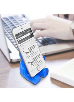 ArtCreativity 4 Inch Squeezable Smile Phone Holder 3 Pack 2In1 Smartphone Stand Squeeze Stress Relief Fidget Toy For Kids & Adults Desk Decoration Party Favor Office Gift Redblueyellow  - Image 5