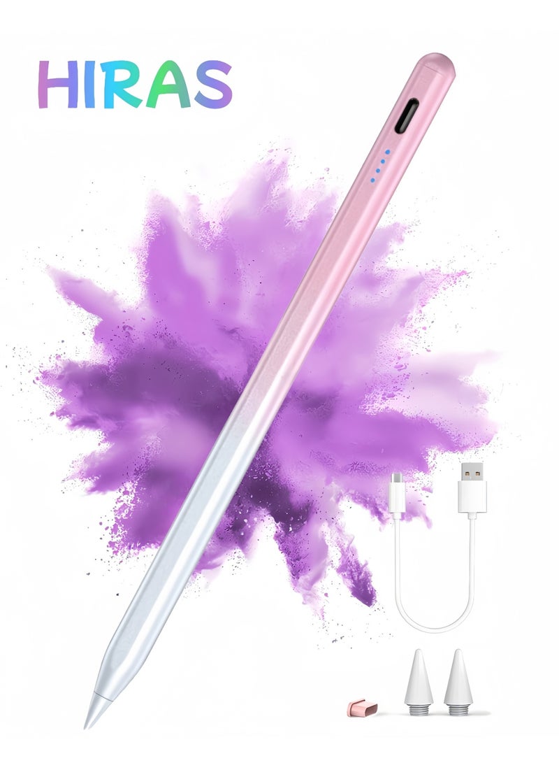 Hiras Universal Active Stylus Pen Compatible with Huawei/Honor/Samsung/Lenovo/Xiaomi and Other Android Smartphone and Tablet Devices Tablet Pen, Pink(Apple iPad 2018 and Before) - Image 1