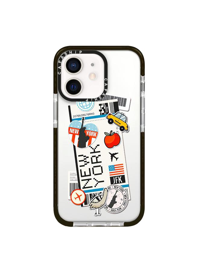 اس-توب جراب لهاتف iPhone 11 بنمط توضيحي بسيط وغطاء كامل للهاتف - Image 1