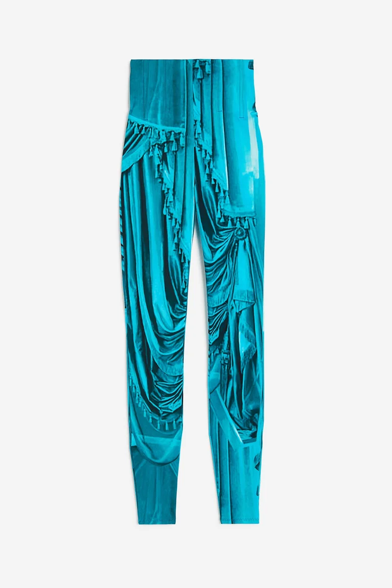 H&M Printed corset-waist leggings