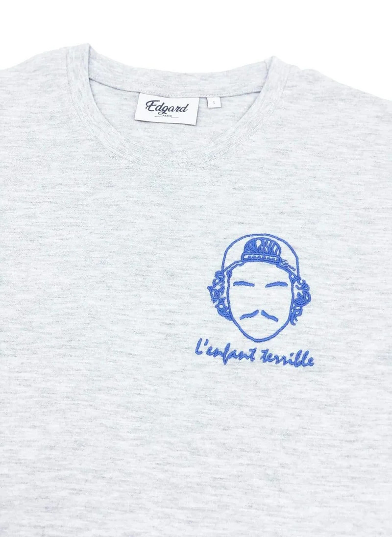 Edgard Paris L'Enfant Terrible (The Rebellious Child) T-Shirt - Grey