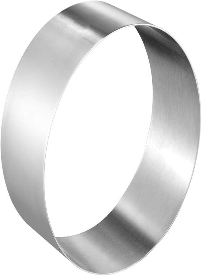 Bakeley 6 inch Stainless Steel Cake Mold, Dishwasher Safe Cake Ring Mold for Baking, Design for Valentine's Day Decorations & Home Baking - Image 1