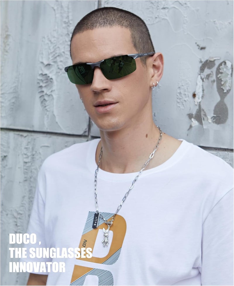 Duco Mens Sports Polarized Sunglasses UV Protection Sunglasses for Men 8177s - Image 2