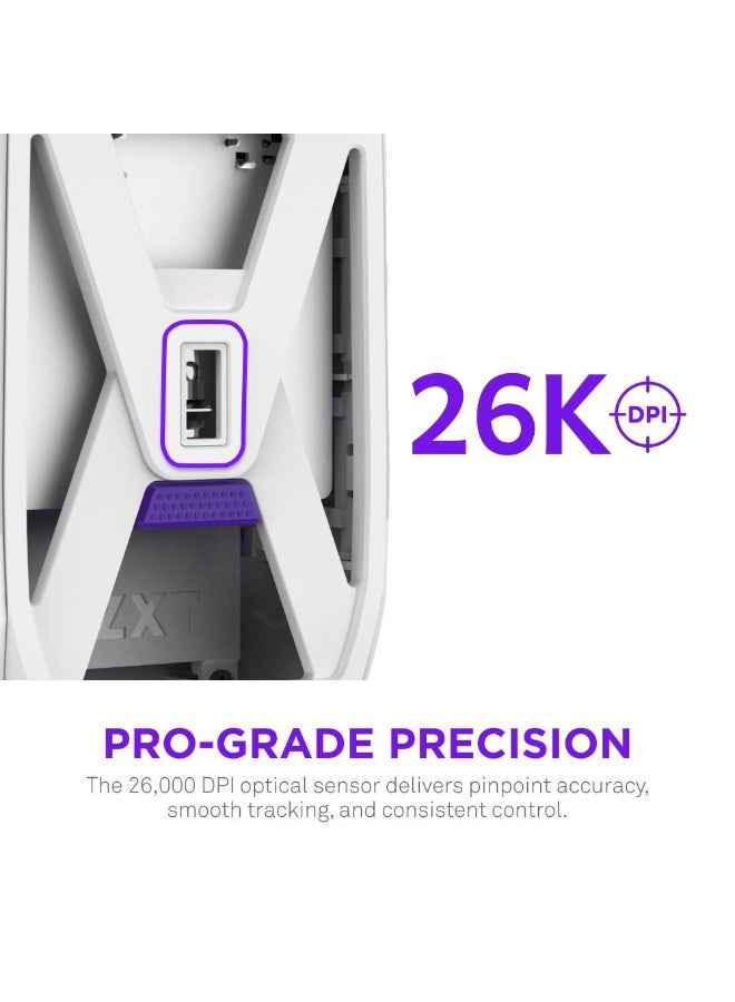 NZXT Lift Elite Wireless Gaming Mouse White - Image 2