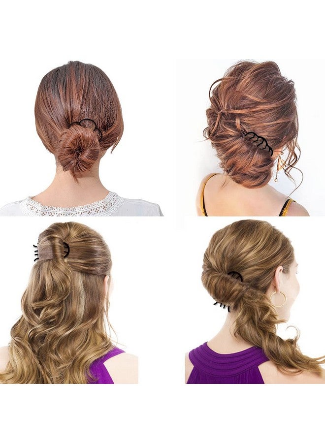 لابوهي 7 قطع من أمشاط الشعر الجانبية المعدنية، مشبك شوكة الشعر، عصا دبوس الشعر على شكل كعكة أوبدو، أمشاط شعر على شكل حرف U لإكسسوارات الشعر العتيقة، مجموعة شعر سميكة وناعمة - Image 4