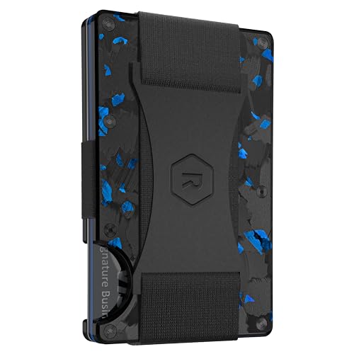 The Ridge Wallet - Slim Minimalist Compact Wallet and Card Holder| RFID Protected Front Pocket Wallets | Integrated Cash Strap | Forged Pacific - Image 1