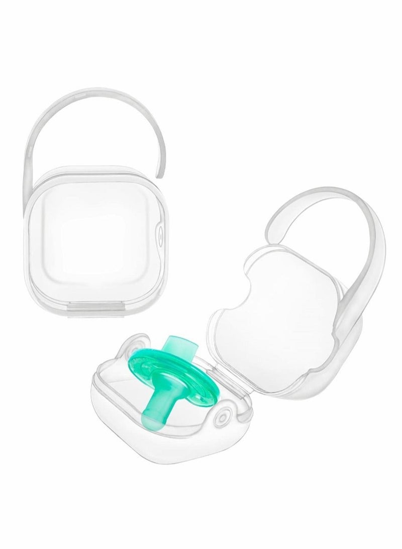 Captaintech 3 Pack Pacifier Case, Pacifier Container, Baby Pacifier Holder Box for Travel, BPA Free Pacifier and Nipple Shield Cases, Keeps Baby’s Binkies Clean and Accessible, Pacifier Accessories - Image 1