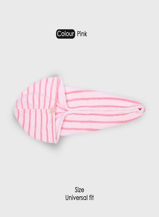 HOUSSE Lined Microfiber Head Towel, Ultra Soft, Absorbent & Hair Wrap -300GSM (2, Pink & Peach) - Image 2
